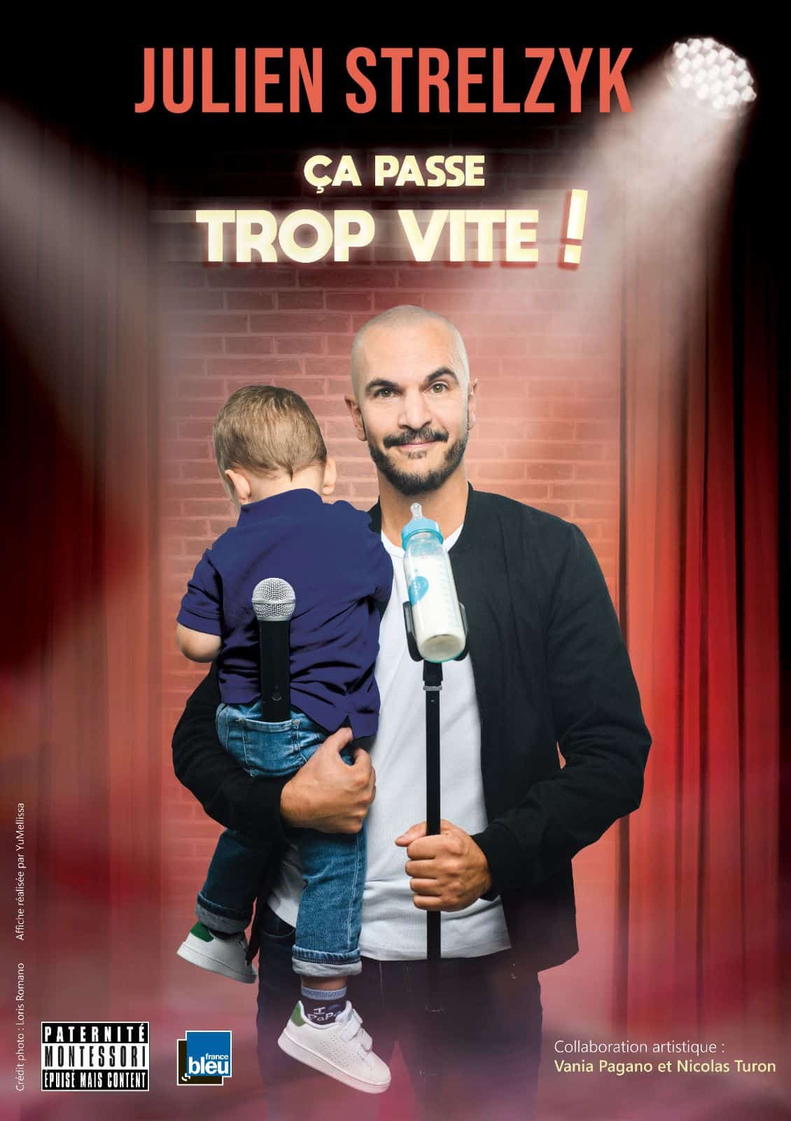 Julien Strelzyk affiche spectacle Ca passe trop vite