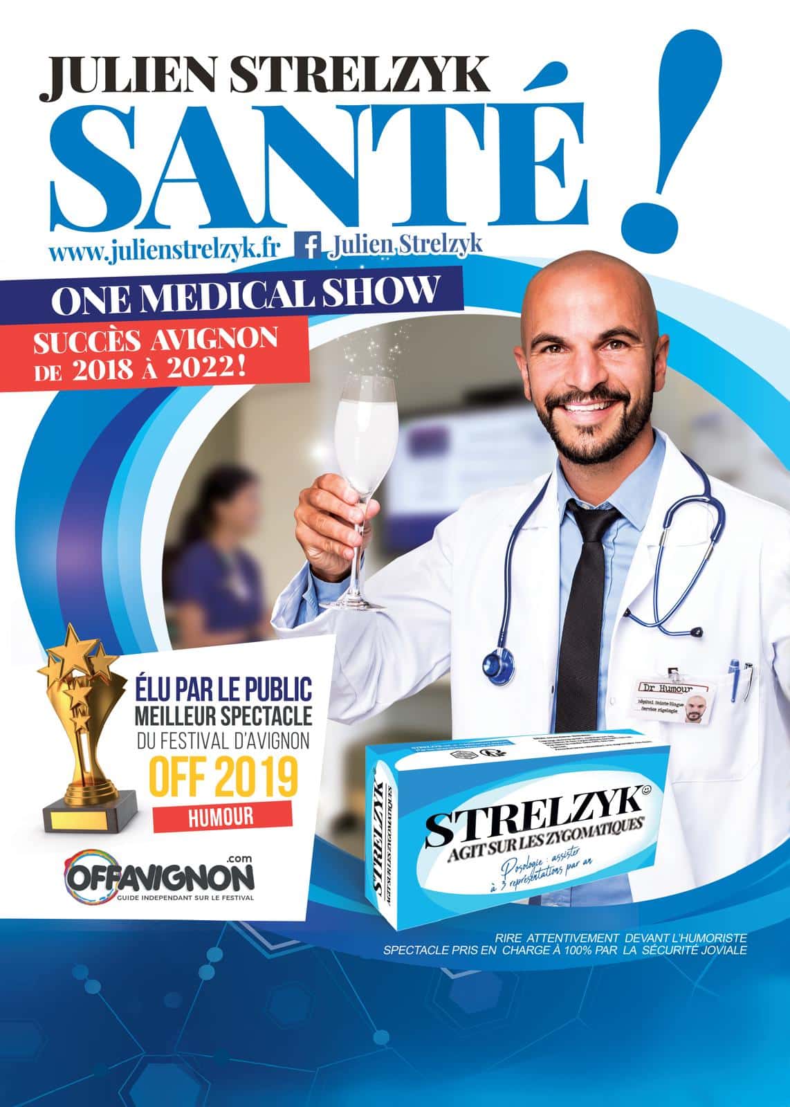 Julien Strelzyk affiche spectacle Santé